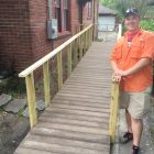 Pressley Hendrix built a ramp for 96-year-old John Stone, a World War II Purple Heart recipient and Avondale resident.