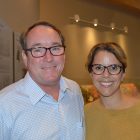 San Marco Preservation Society President  Bryan Mickler with LeAnna Cumber