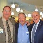 Wolfson Chief Medical Officer Jerry Bridgham with Dr. Keith Stein, chief medical officer Wolfson Hospital and Bill Mason, former Baptist Health president and CEO