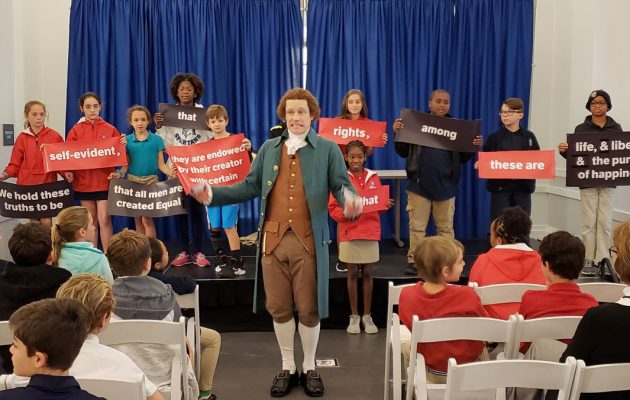 Jefferson demonstrates how Declaration of Independence was written