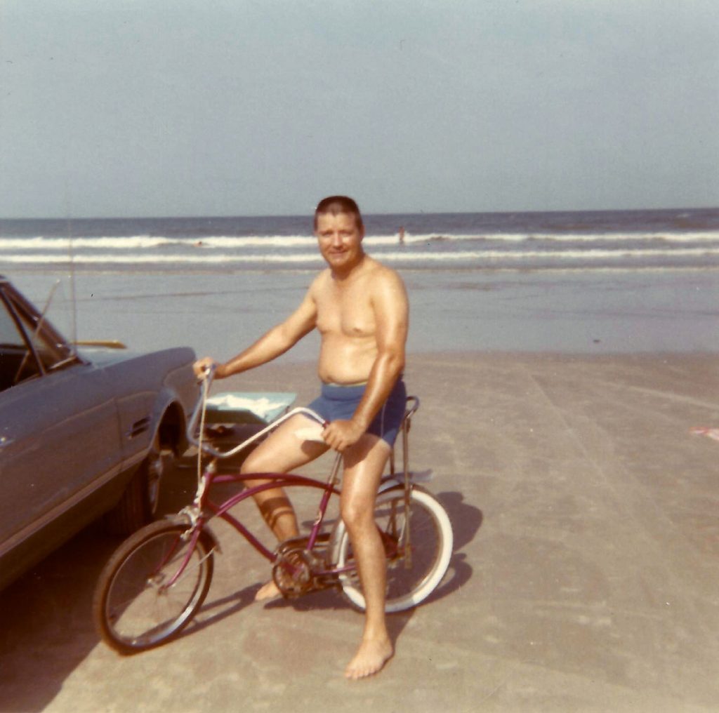 On the beach, August 1970
