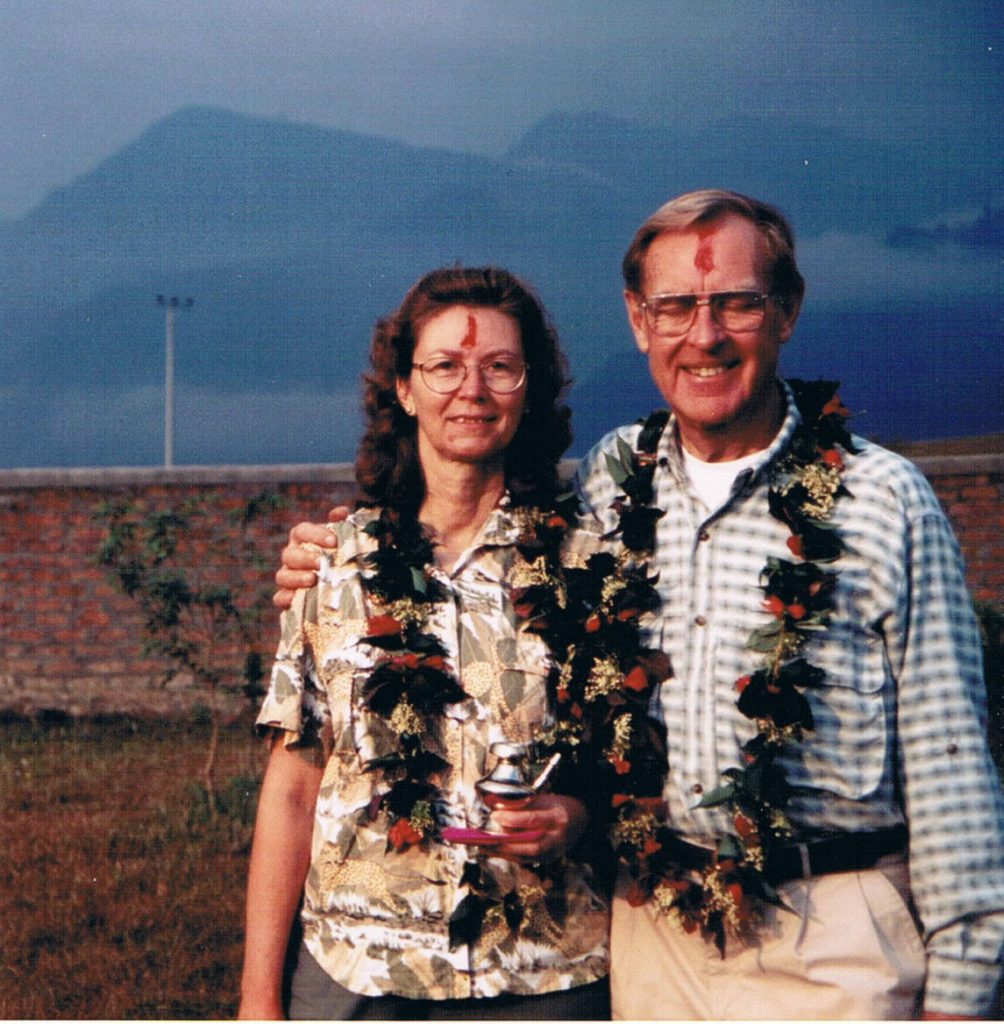At a festival in Nepal, 1998