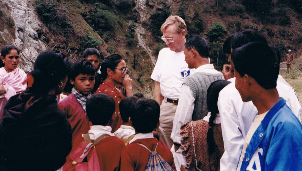 Dr. Bill Rust in Nepal, 1998