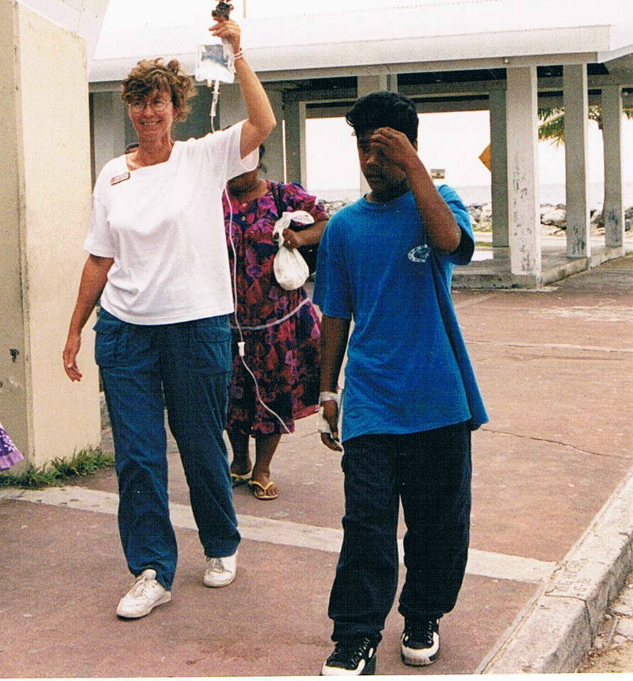 Sue Rust in the Marshall Islands, 1999