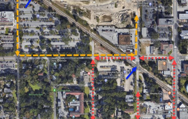 City plans to close two railroad crossings for pedestrian path