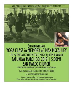 Memorial Yoga Class to benefit Gateway Rehabilitation Services @ San Marco Church, formerly Swaim UMC