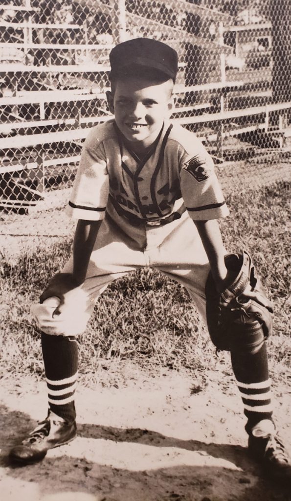 Mark Hulsey, age 9, back in the day when he played for Navy Ortega Lakeshore (NOL) Little League.