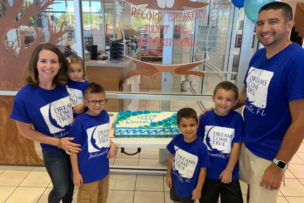 The Silvas enjoy a dream party by Dreams Come True in honor of their son, Logan.