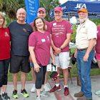 Noles in Action: Valerie and Steven Smith, Catherine Silsby, Adam Mason, Marty Blue,  JEA Forester Joe Anderson and Danielle Mason
