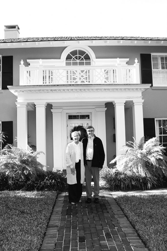 Pattie Houlihan and Richard Skinner, current owners of 1880 Shadowlawn, added more pillars to the front porch overhang and a decorative balustrade was installed on top.