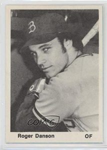 Front of Roger Danson baseball card, 1976