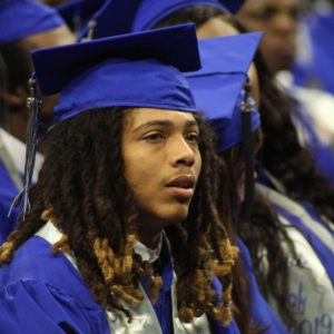 Tony Robinson at his Robert E. Lee High School graduation.