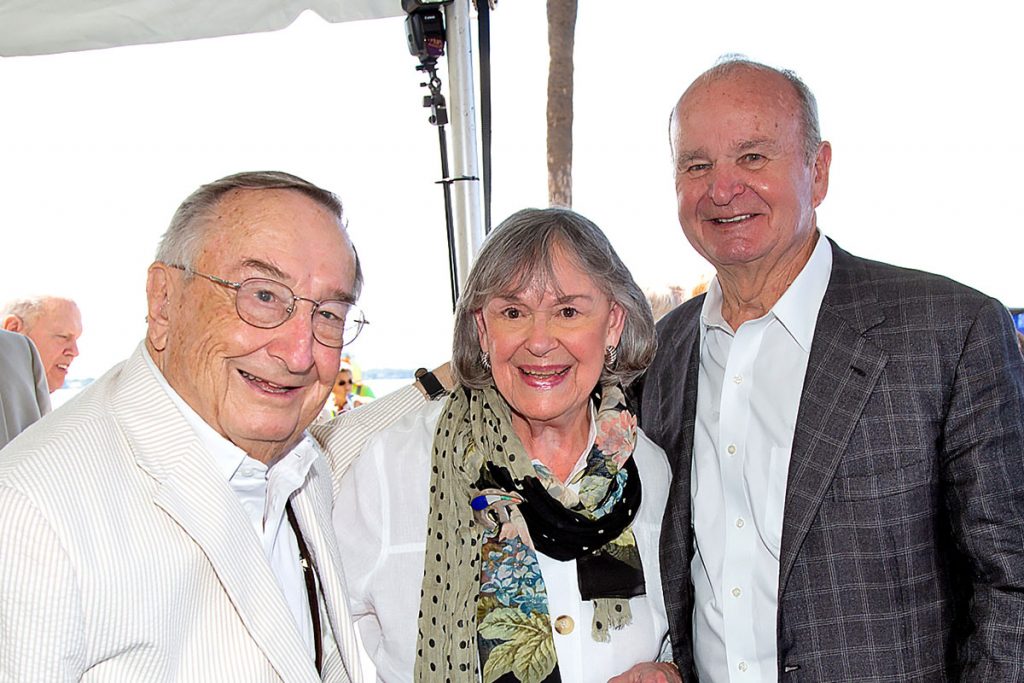Robert T. Shircliff with Delores Barr Weaver and J. Wayne Weaver (Photo by Aaron Mervin)