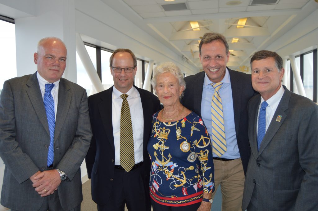 Dr. Robert W. Letton, Jr., The Honorable Gary Wilkinson with Linda Wilkinson, Dr. Gary Josephson, chief medical officer of Nemours Children’s Specialty Care and Michael Aubin, president of Wolfson Children’s Hospital