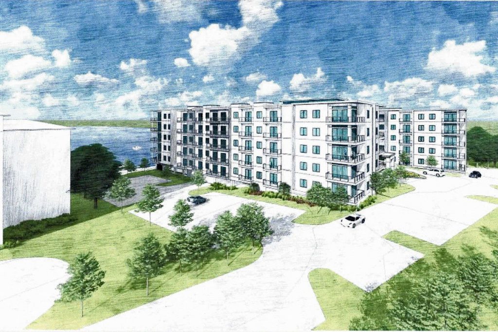 Conceptual rendering of potential multi-unit residential proposed for property on the Ortega River.