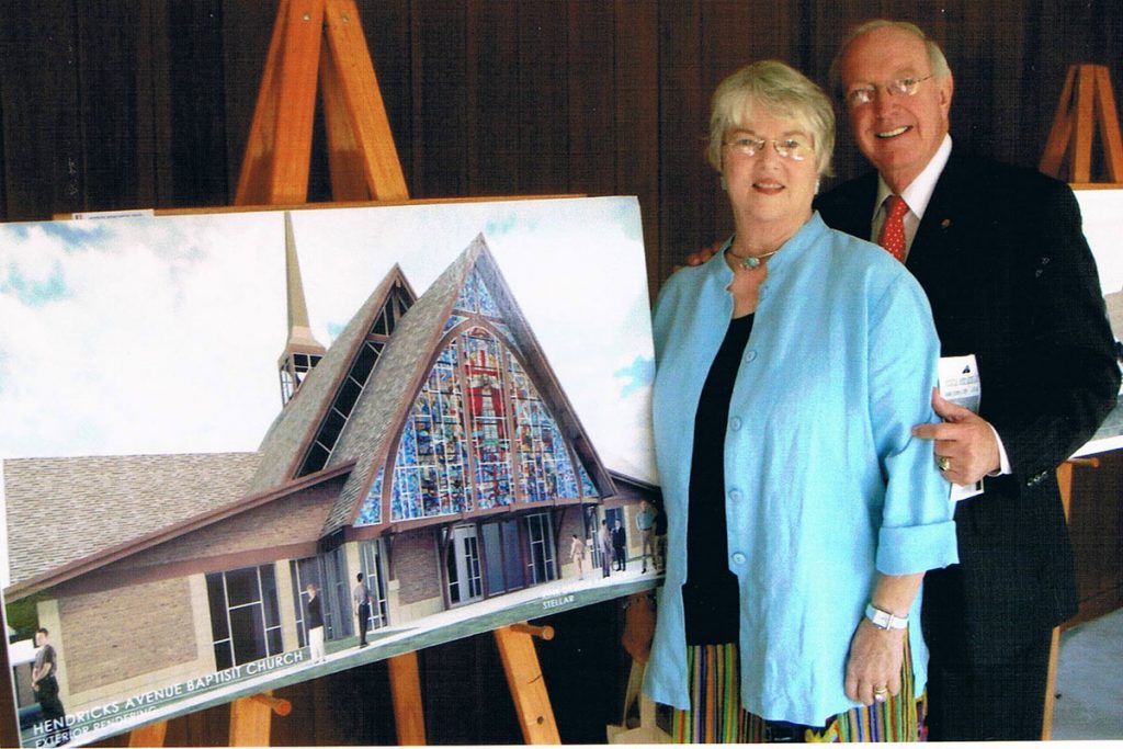 Julie and Bill Mason were instrumental in helping rebuild Hendricks Avenue Baptist after a devastating fire in 2007.