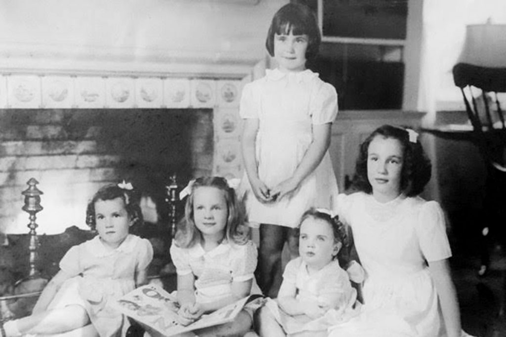 Sitting, Katherine, Ellen, Elizabeth, Rosemary and (standing) Barbara