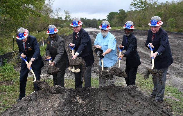 Groundbreaking of roadway to Jacksonville National Cemetery