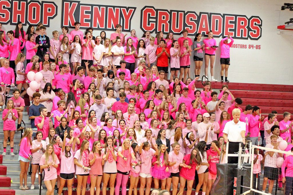 Fans and players alike wore pink during the 12th Annual Bishop Kenny Pink Out game against Bolles Oct. 8.