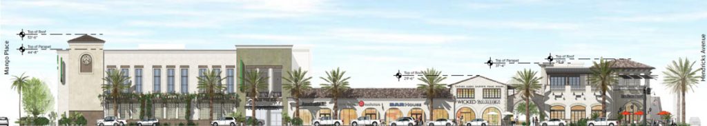 Rendering of Publix from the corner of Mango Place and Atlantic Boulevard