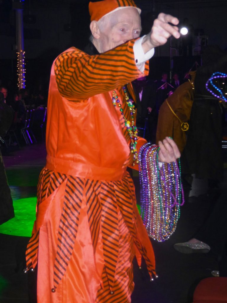 Henry Dawson Rogers dressed as the Jester at 2017 Reveller’s Ball