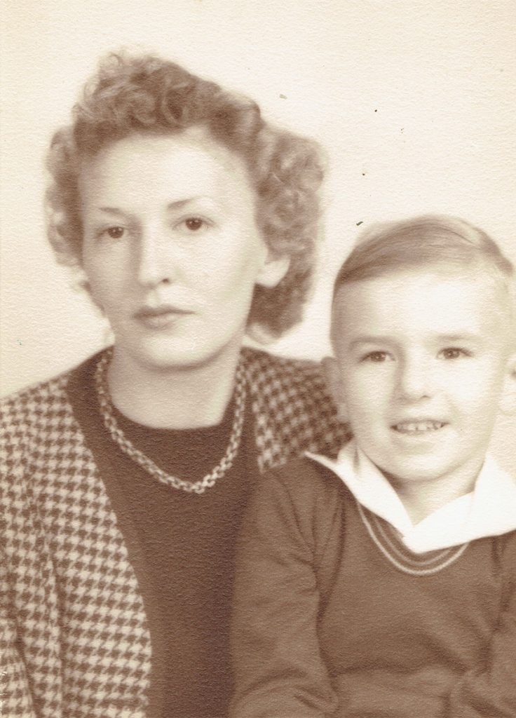 Kim Miller with his mother, Kathryn