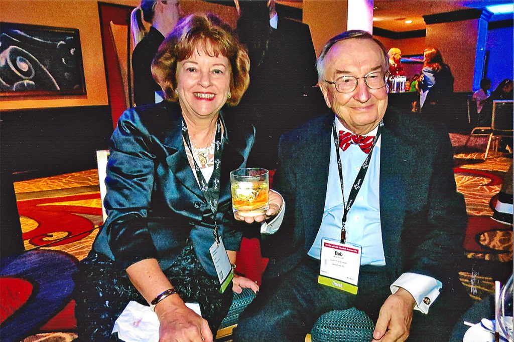 Former St. Vincent’s Foundation President Jane Lanier with Robert Shircliff