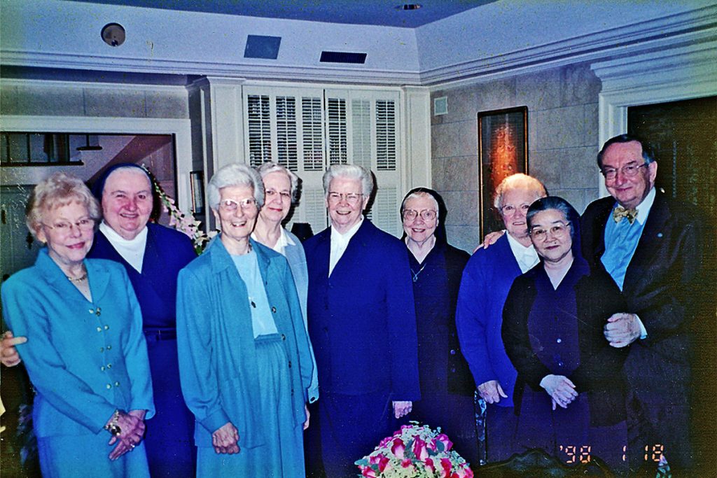 Carol and Robert Shircliff with the Daughters of Charity at St. Vincent’s