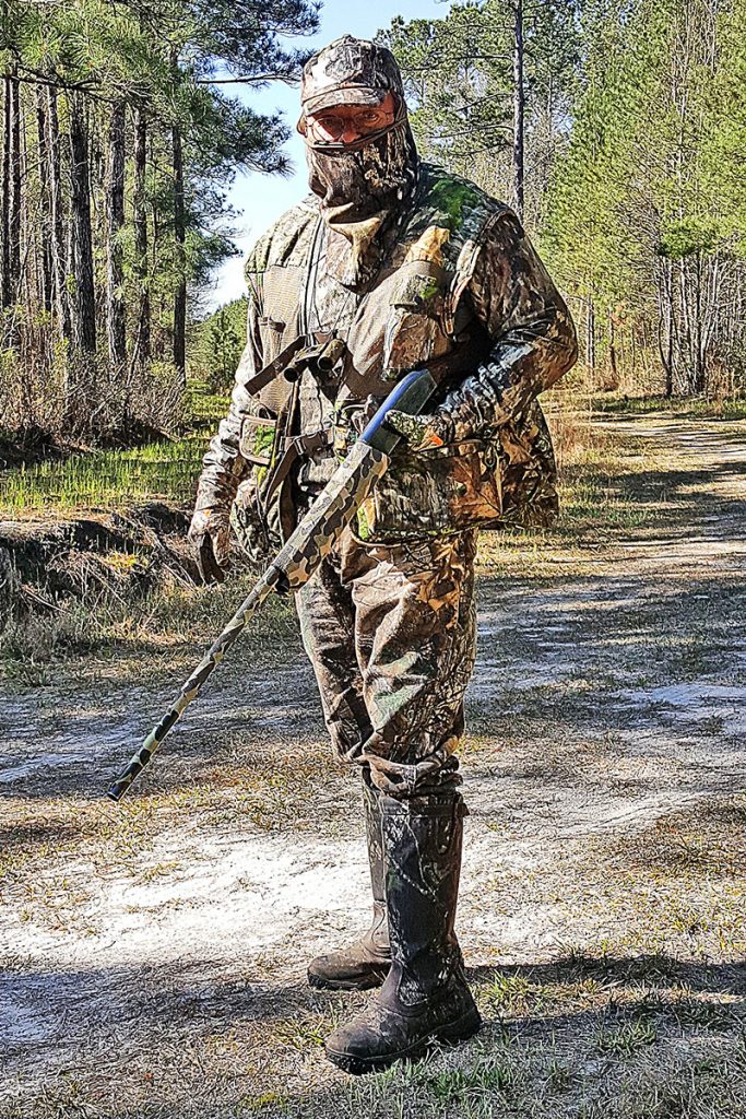Michael Swann dressed for turkey hunting in South Carolina