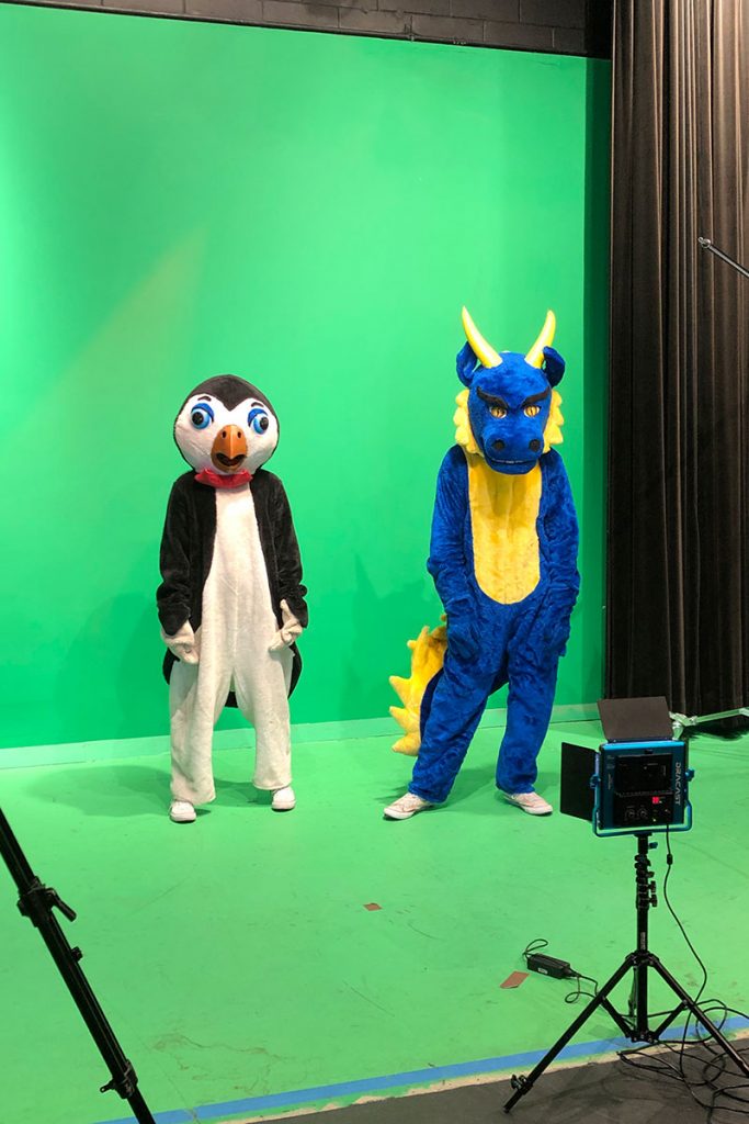The Douglas Anderson mascots were filmed by Cinematic Arts students to honor the graduating class in the school’s Senior Showcase video.