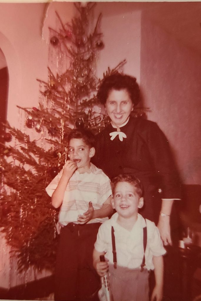 Ken Juro with his mother, Marie, and his brother Greg.