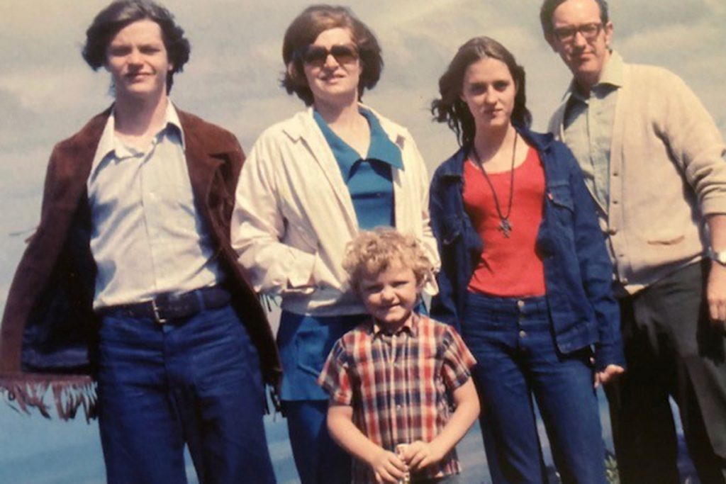 The Mason family arrive in Kenya so that Bill can attend Swahili language school in 1972: Mike, Mona, Steve, Becky, and Bill