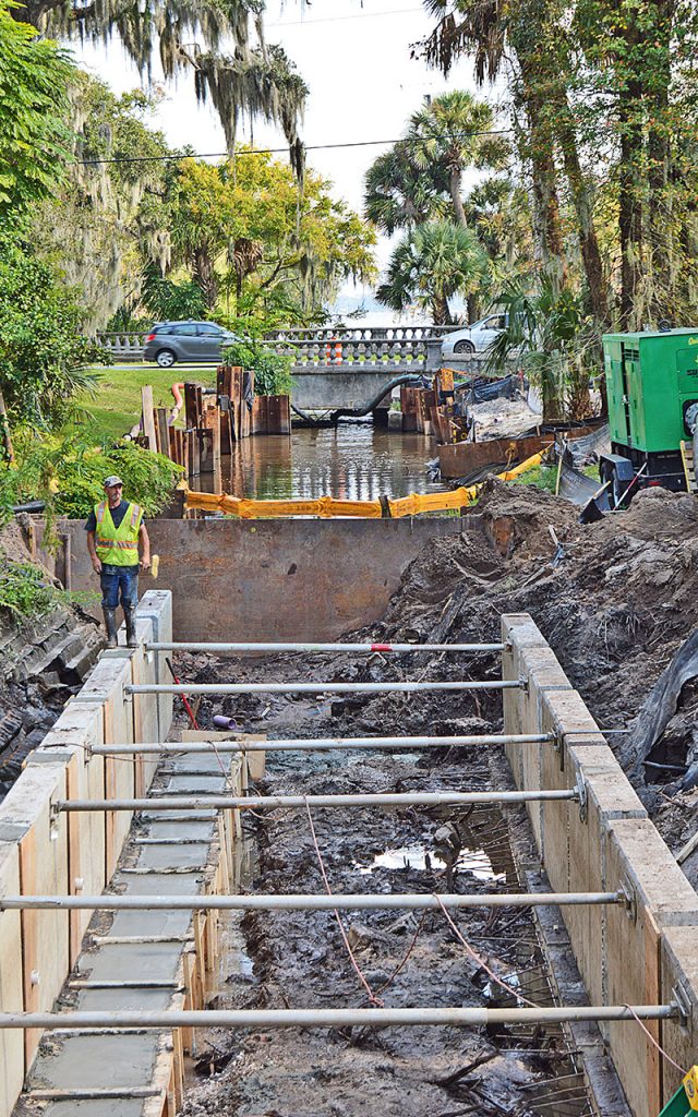 Members of Riverside Avondale Preservation and nearby neighboring residents were concerned that the bulkhead being installed on Willow Branch Canal was much narrower and not sufficient to handle the volumes of water for which it was intended.