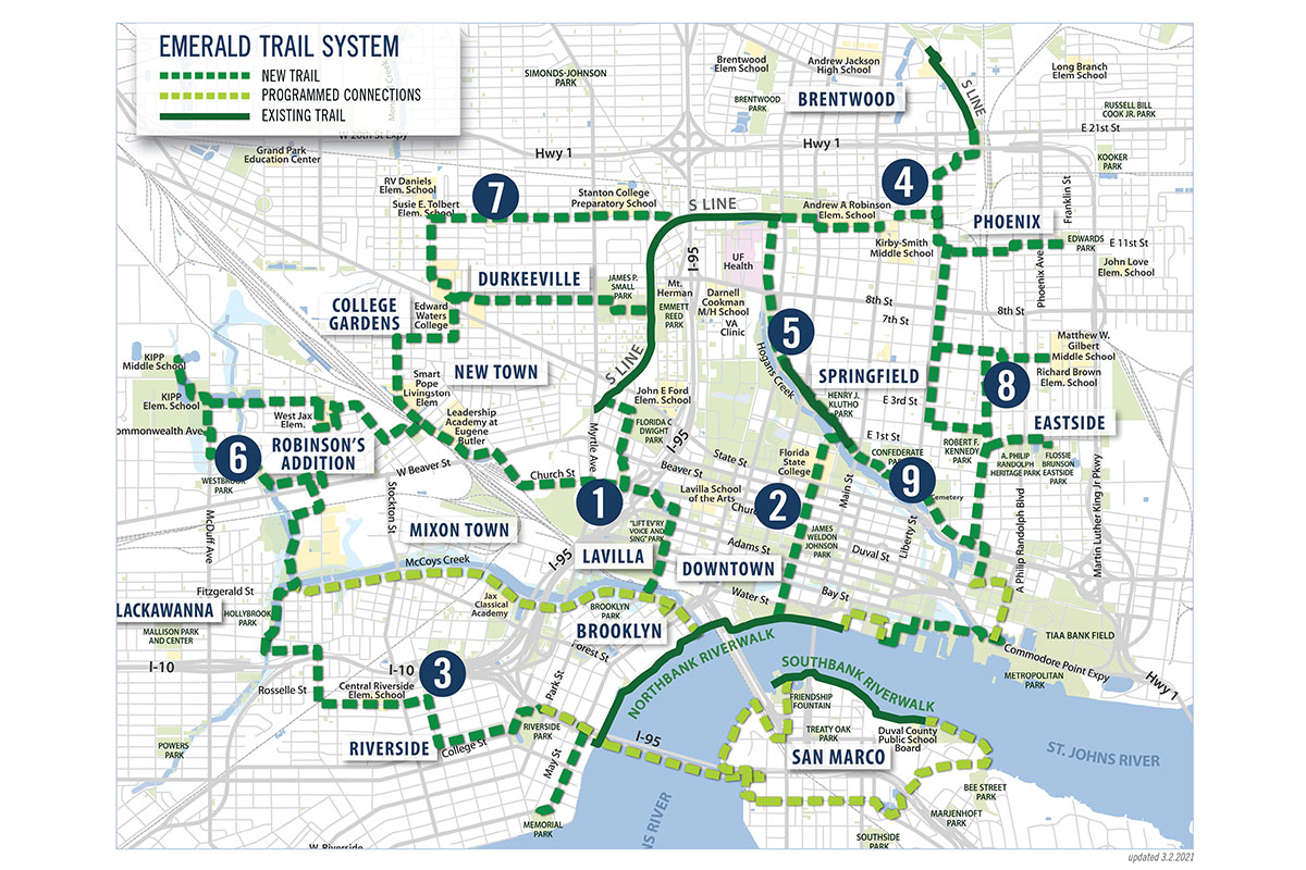Emerald Trail System Map