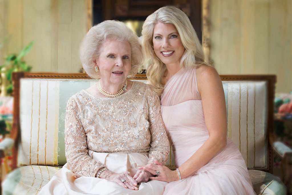 Ellen Cavert with granddaughter Grace McGehee Martin Sarber, Past President of The Women’s Board, 2016.