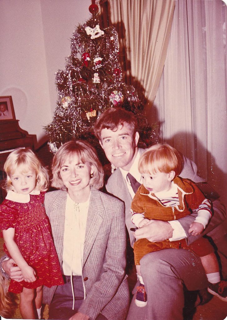 Saundra and Bob with children Tiffany and Andy, 1982