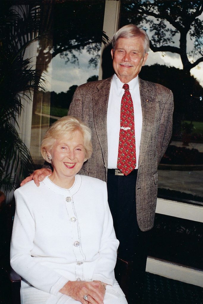 Doris and Arthur Boone celebrating their 50th anniversary in the year 1997. They were happily married for 62 years.