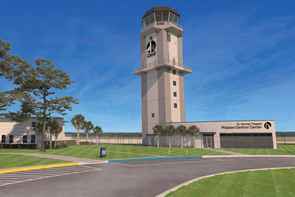 Cecil Mission Control Center Exterior Rendering