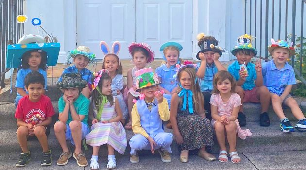 Preschool students join Easter Bunny for San Marco parade