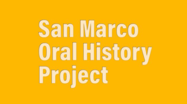 On the record: Preservation Society launches San Marco Oral History Project