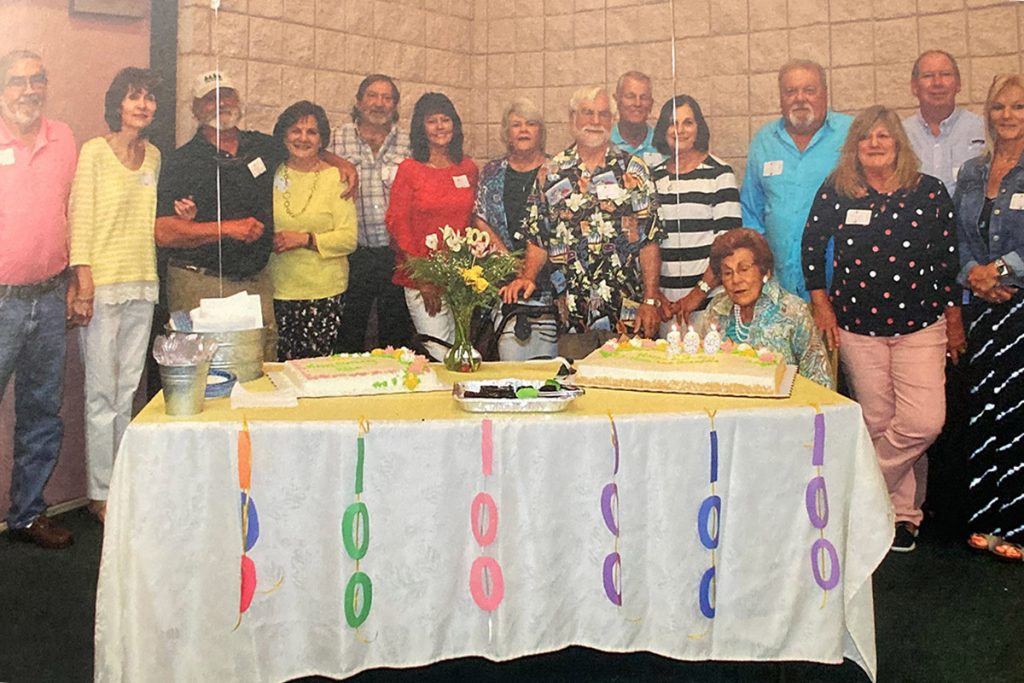 Rita Taylor, celebrating 100 with children and spouses
