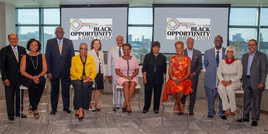 Some members of the A.L. Lewis Black Opportunity & Impact Fund Founder’s Circle. Photo courtesy of The Community Foundation of Northeast Florida (Photographer: laird).