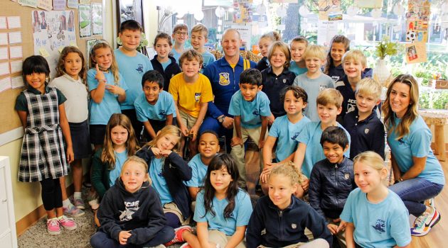 Blue Angels’ Rickoff visits Jacksonville Country Day School