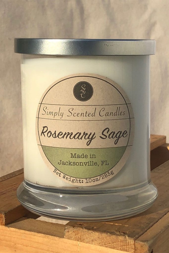 Rosemary Sage candle | Photo Credit: Simply Scented Candles