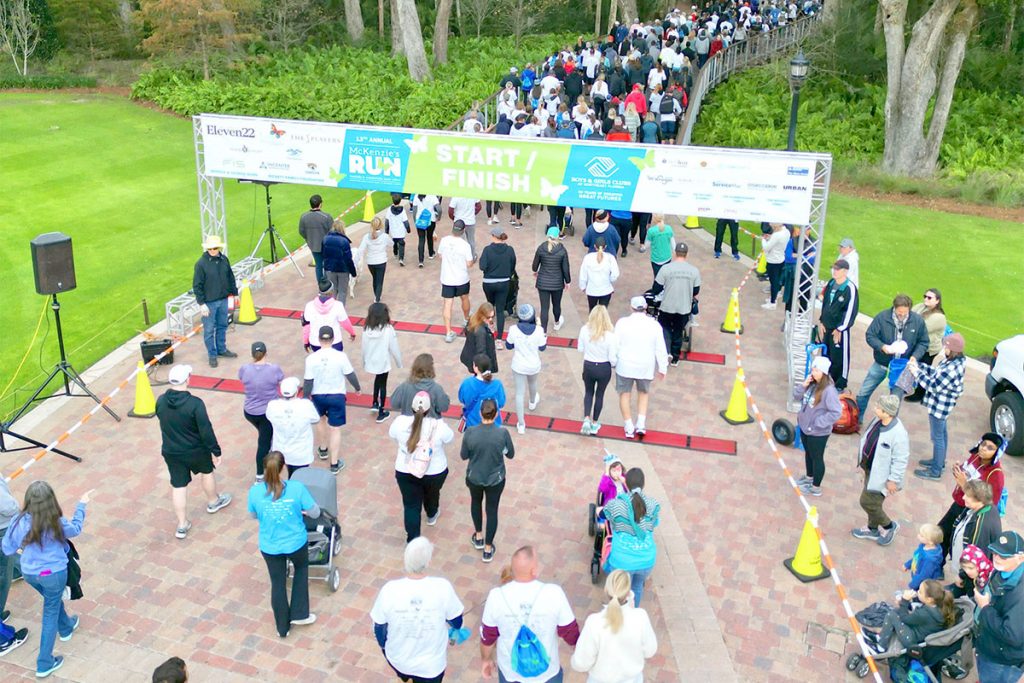 More than 1,100 runners and walkers gathered Saturday at TPC Sawgrass for the 13th Annual McKenzie’s Run to help Boys & Girls Clubs of Northeast Florida raise $400,000 through the Great Futures Weekend. | Photo courtesy of Boys & Girls Clubs of Northeast Florida