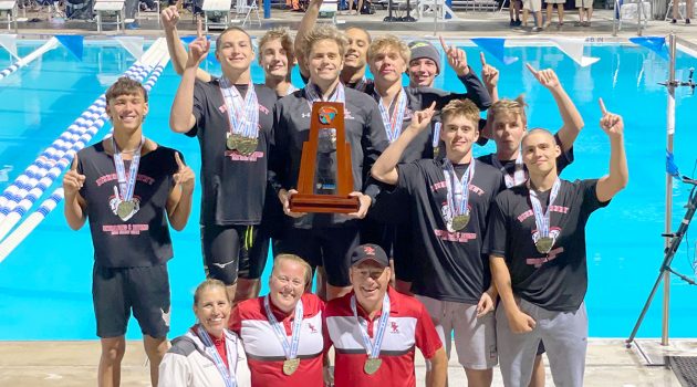 Bishop Kenny’s boys/girls swim teams celebrate end-of-season victories