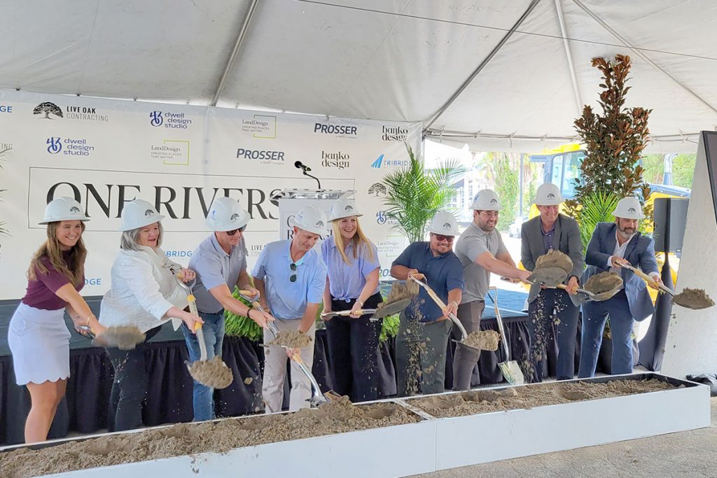One Riverside celebrated its groundbreaking ceremony in September.