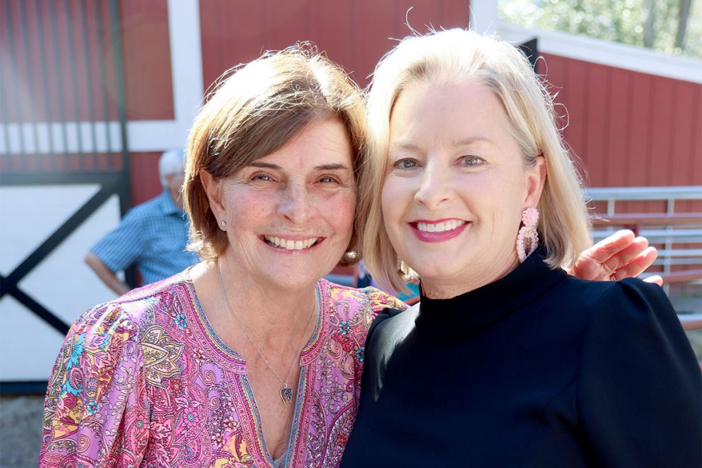 Head of School, Sally Hazelip and Heart of the Runway Honorary Chair, Jennifer Mayo | Photo courtesy of NFSSE