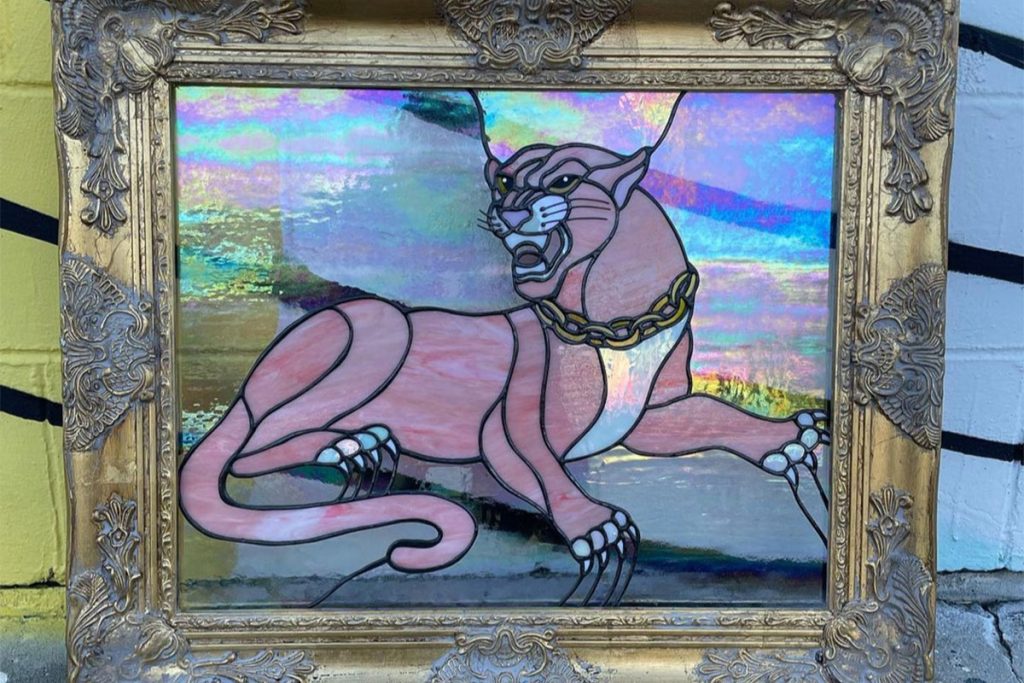 Framed MSW Stained Glass piece - credit Instagram