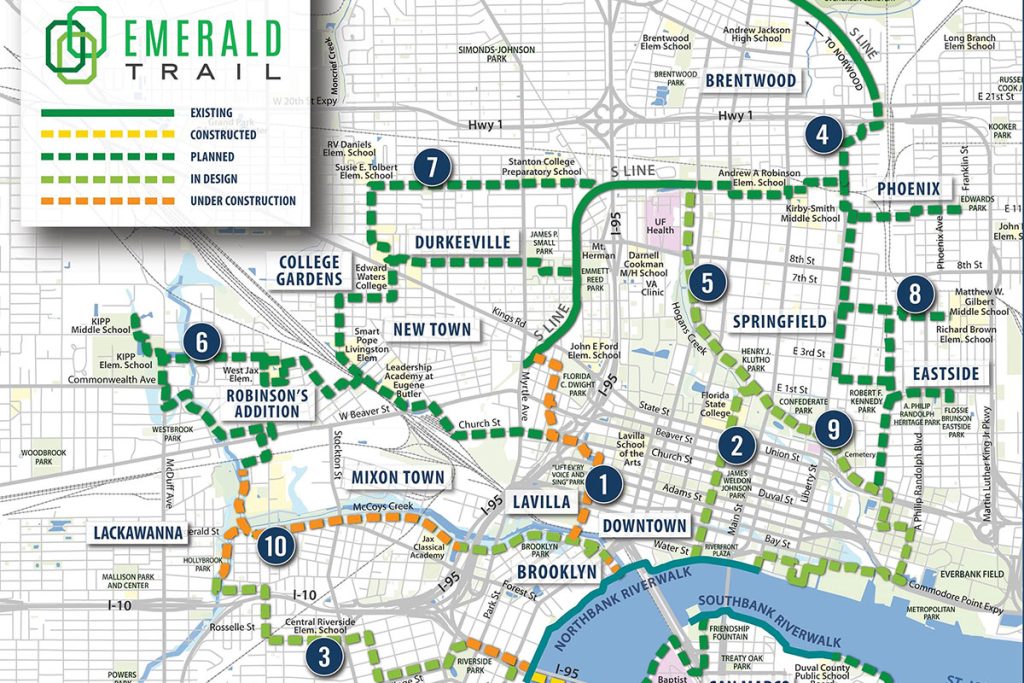 The first segment of the Emerald Trail is expected to come online this month.